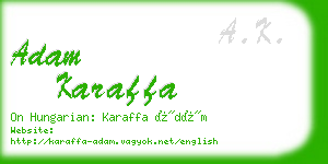 adam karaffa business card